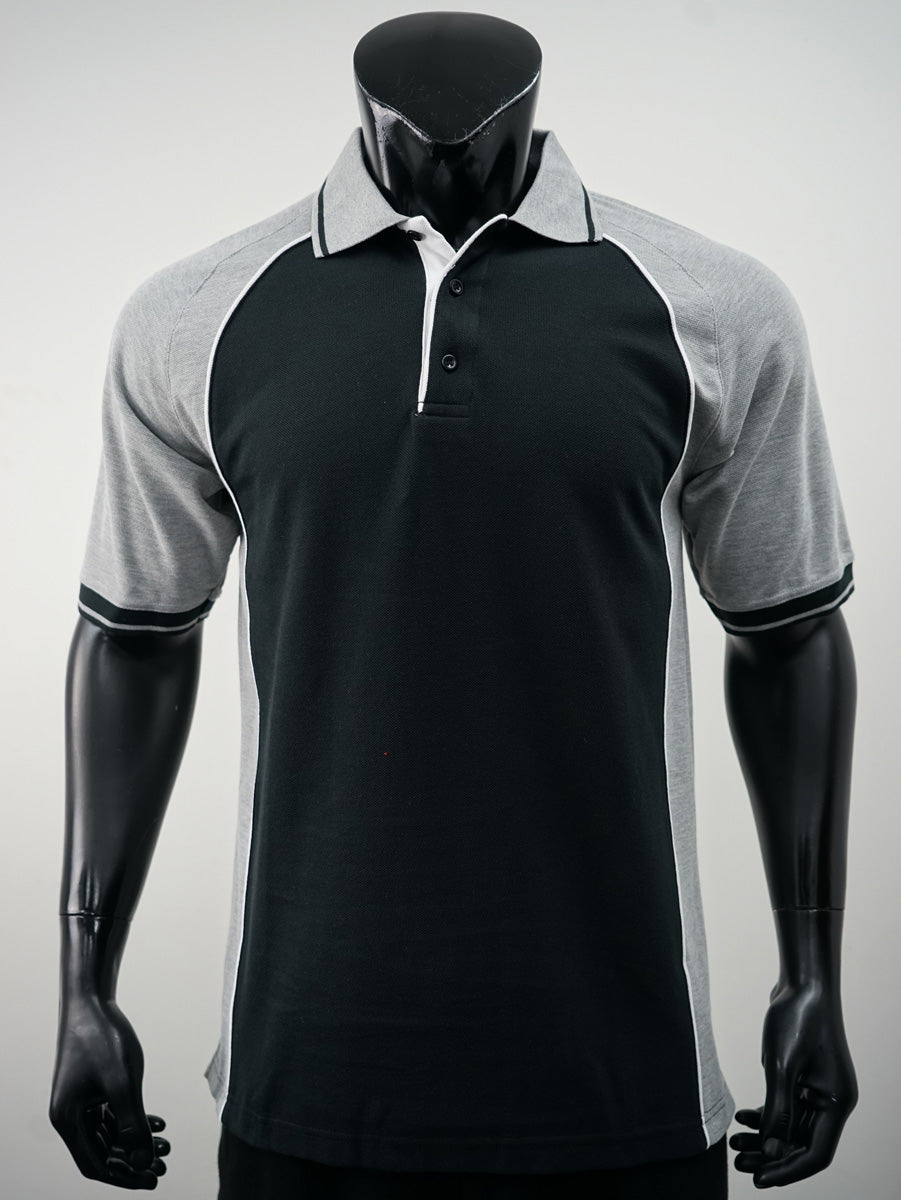 Mens Panel Polo detail