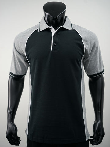 Mens Panel Polo detail