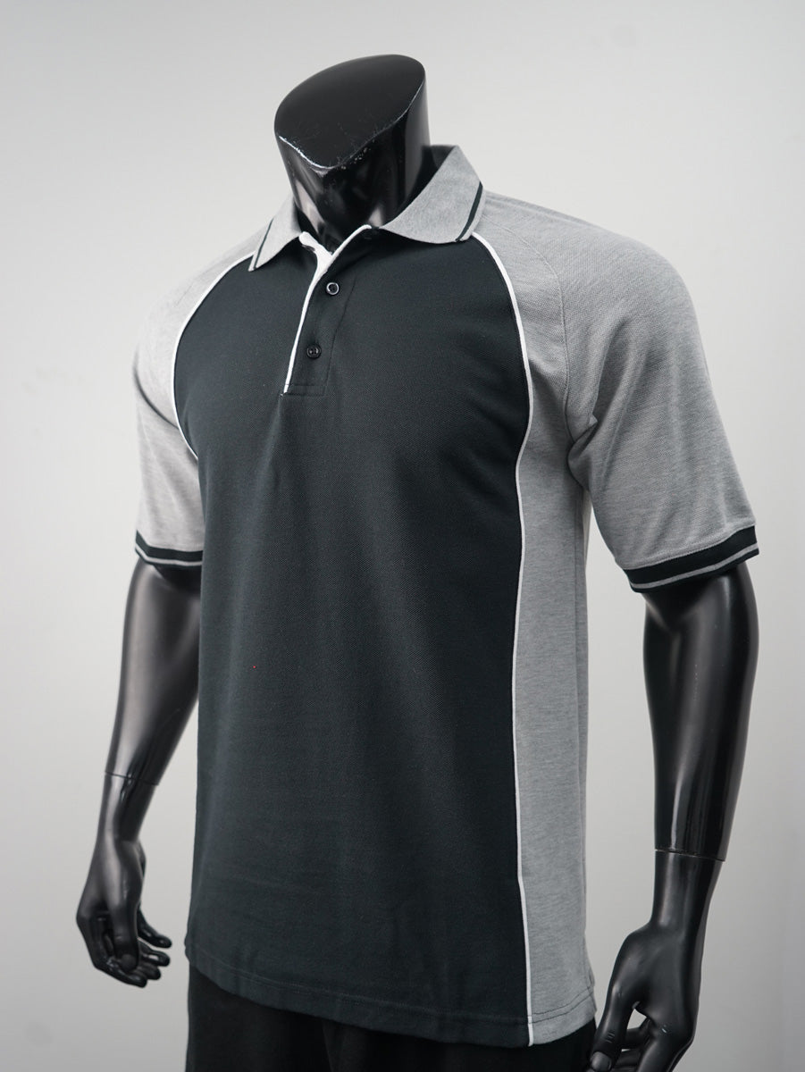 Mens Panel Polo detail