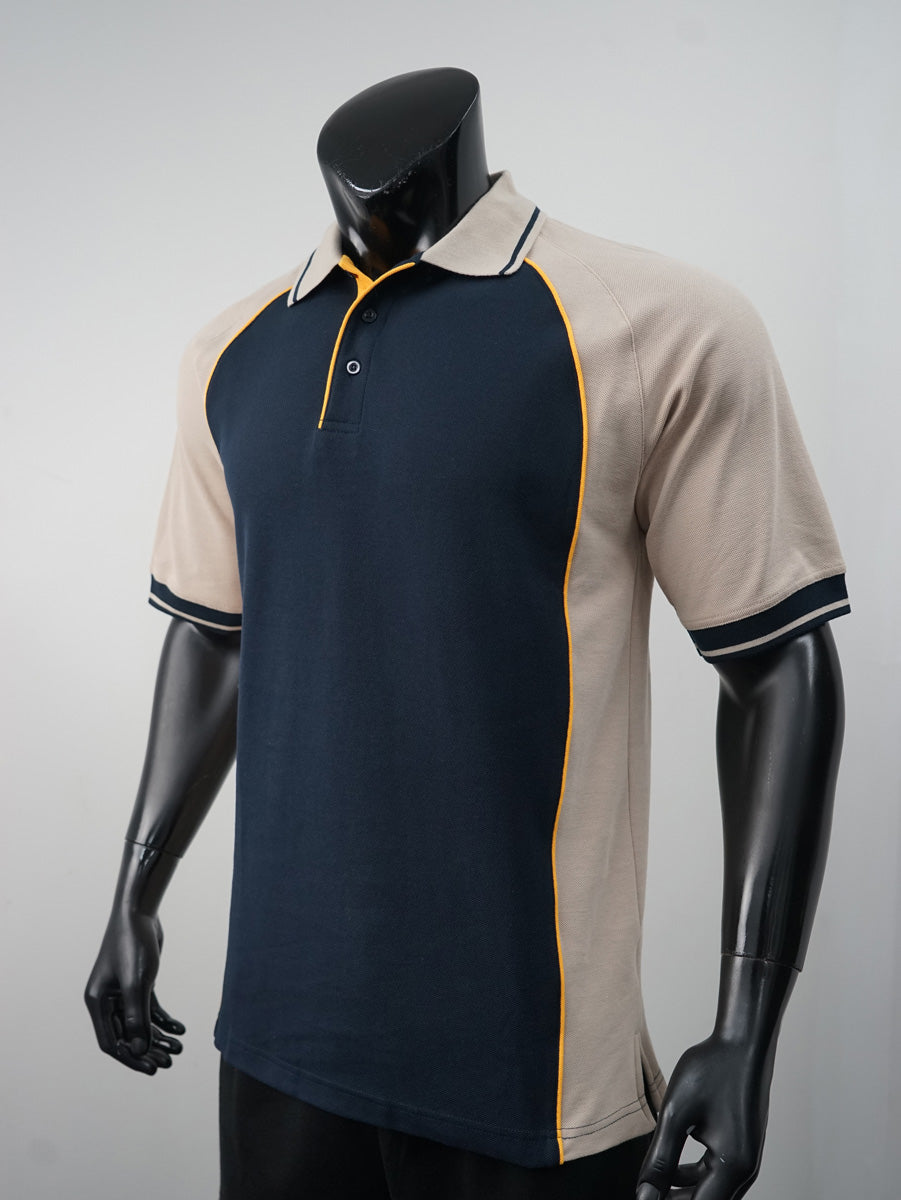 Mens Panel Polo detail
