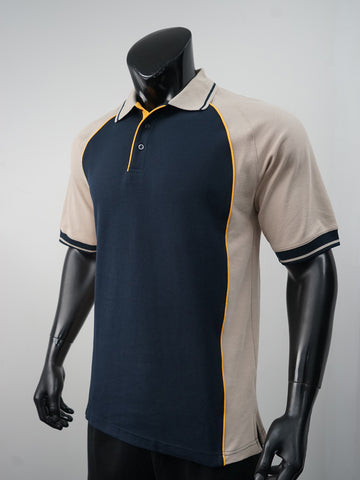Mens Panel Polo detail