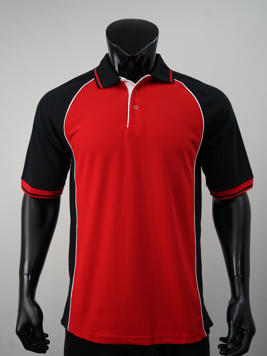 Mens Panel Polo detail