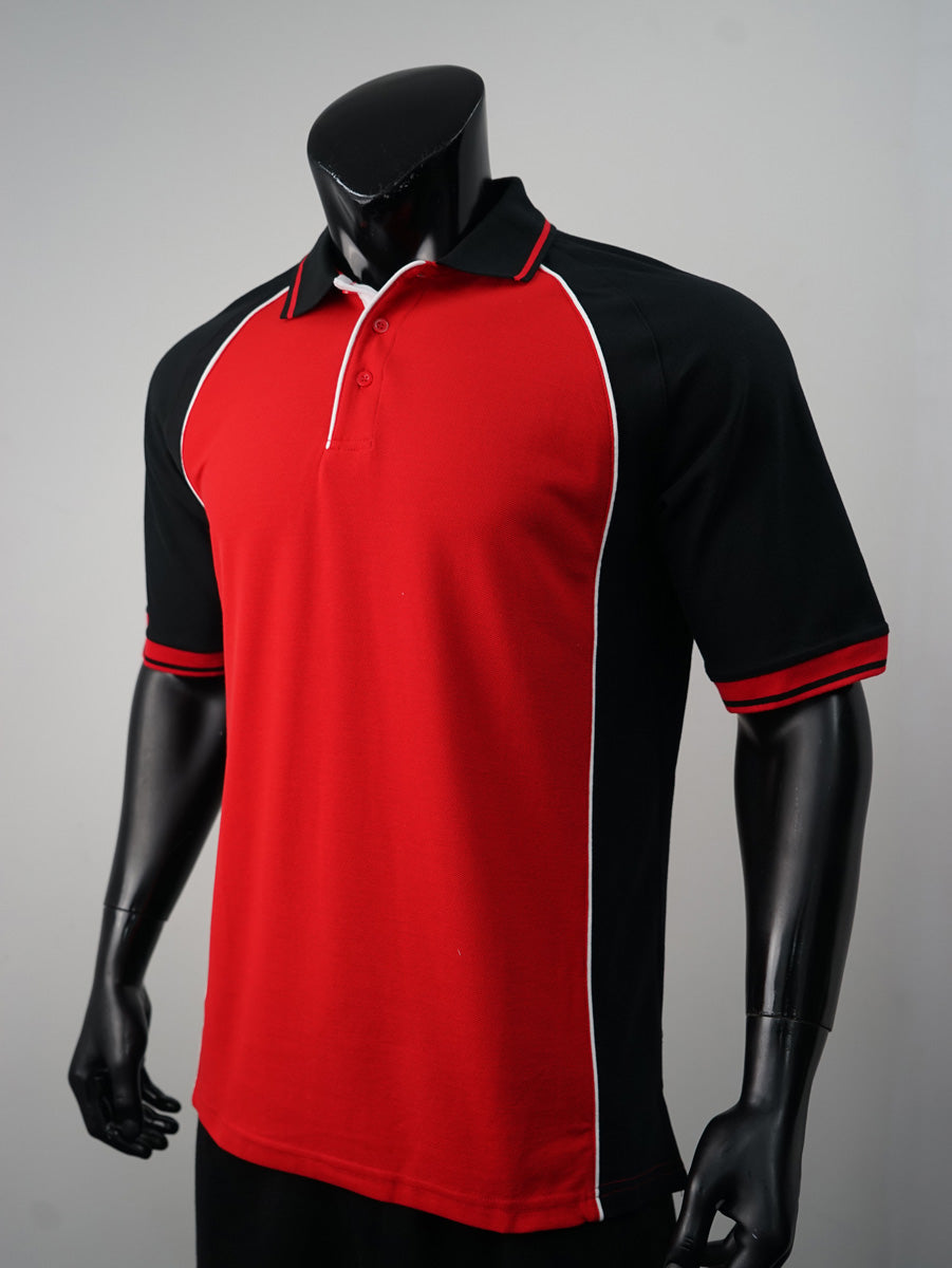 Mens Panel Polo detail