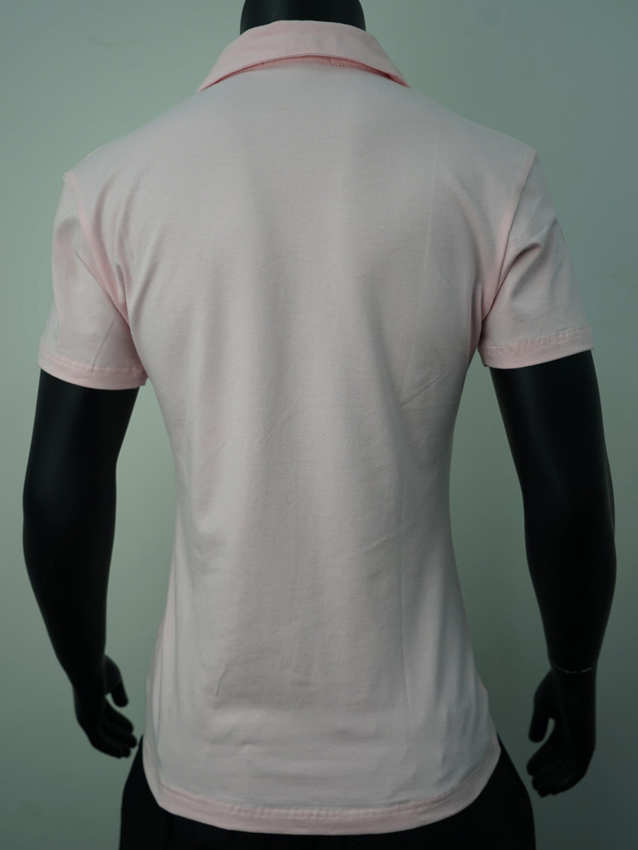 Ladies Cotton Spandex Polo detail