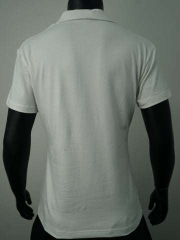 Ladies Cotton Spandex Polo detail