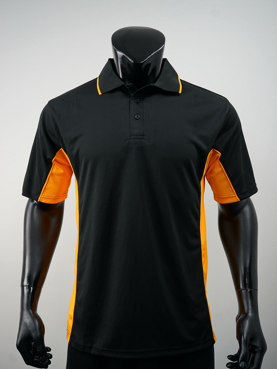 Mens Breezeway Panel Polo detail