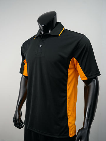Mens Breezeway Panel Polo detail