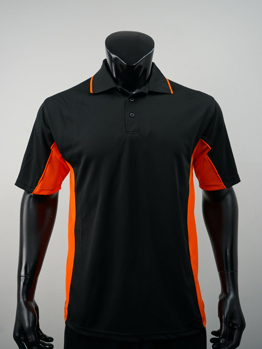 Mens Breezeway Panel Polo detail