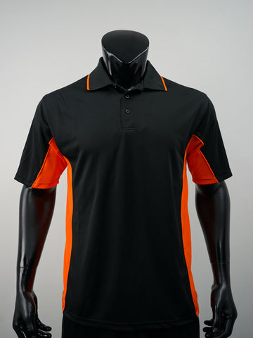 Mens Breezeway Panel Polo detail
