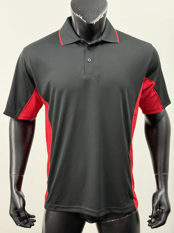 Mens Breezeway Panel Polo detail