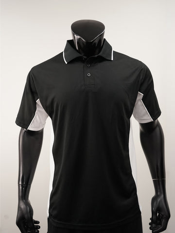 Mens Breezeway Panel Polo detail