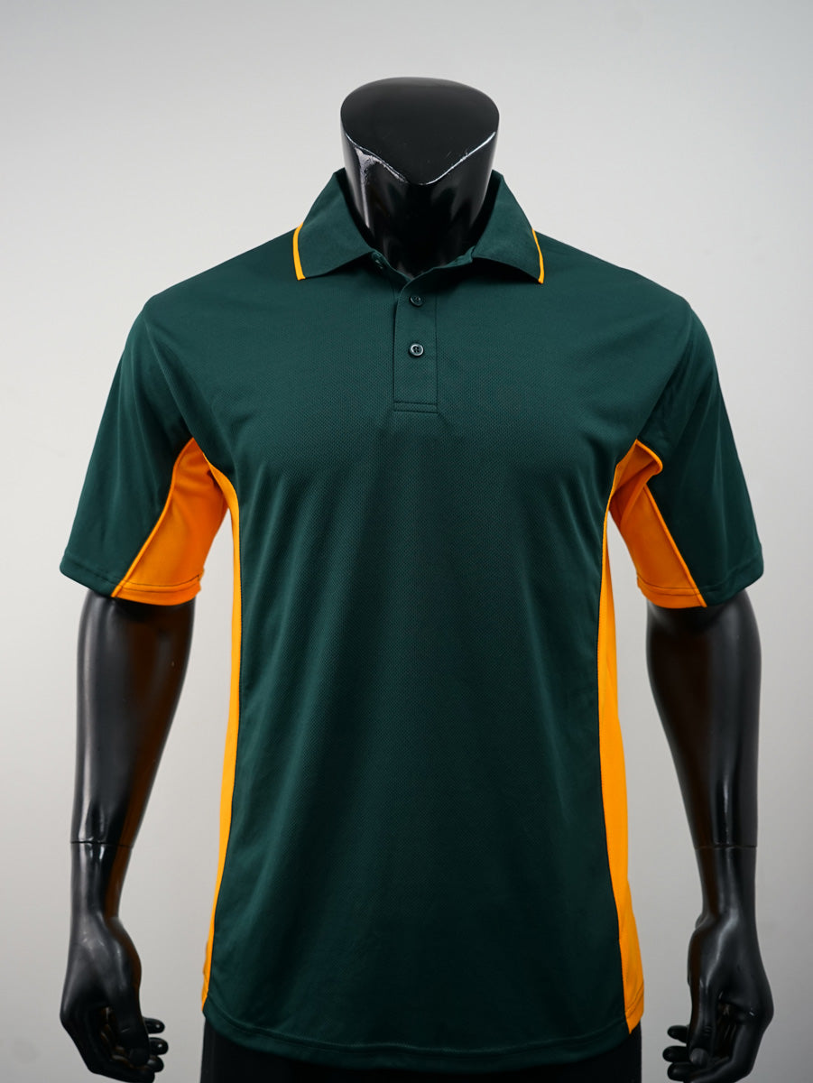Mens Breezeway Panel Polo detail
