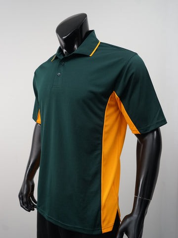 Mens Breezeway Panel Polo detail
