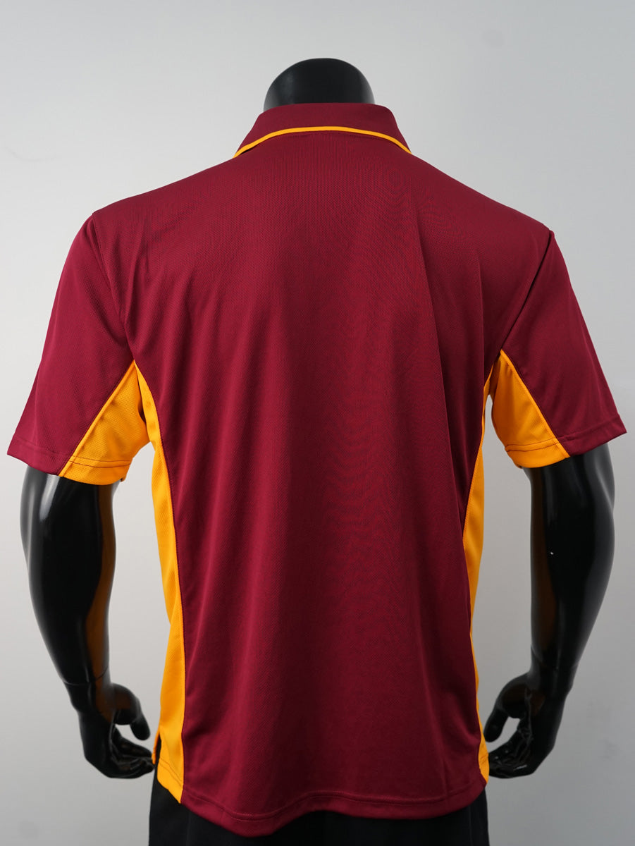 Mens Breezeway Panel Polo detail