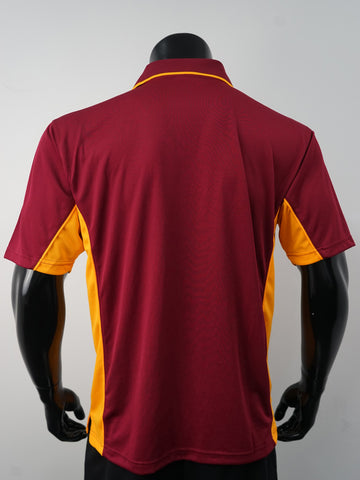 Mens Breezeway Panel Polo detail