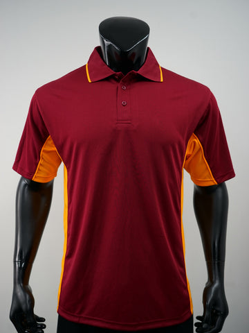 Mens Breezeway Panel Polo detail