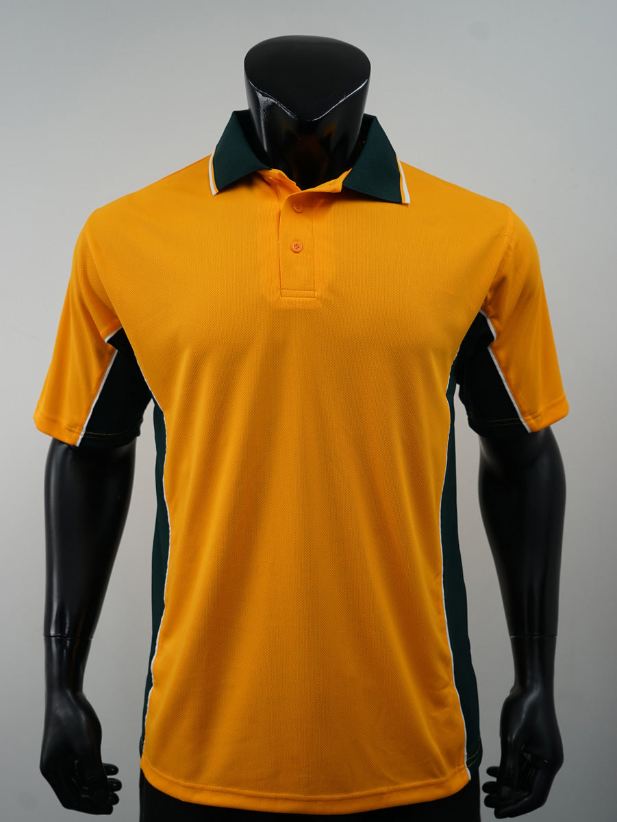 Mens Breezeway Panel Polo detail