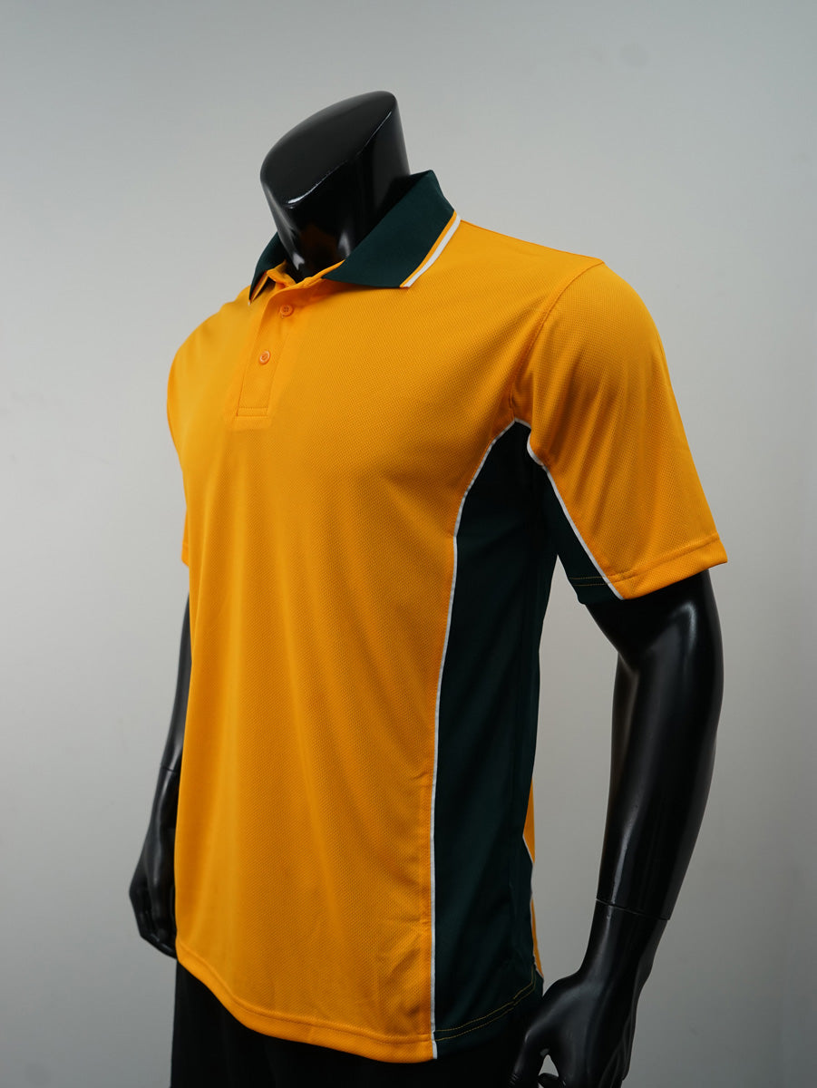 Mens Breezeway Panel Polo detail
