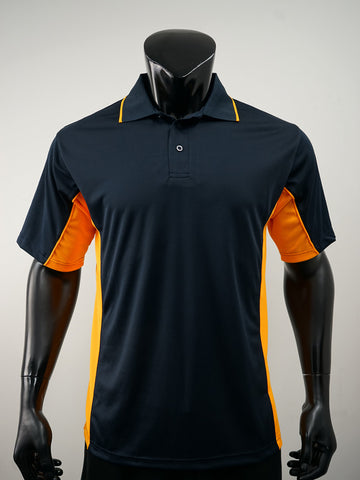 Mens Breezeway Panel Polo detail