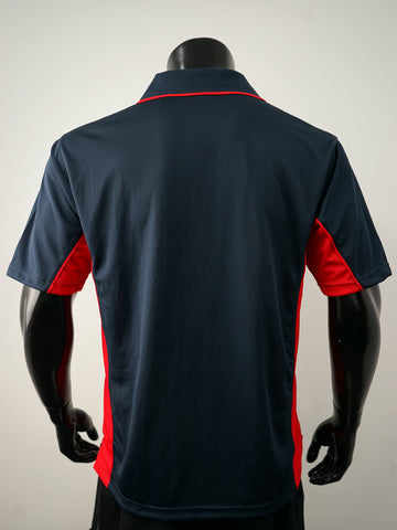 Mens Breezeway Panel Polo detail