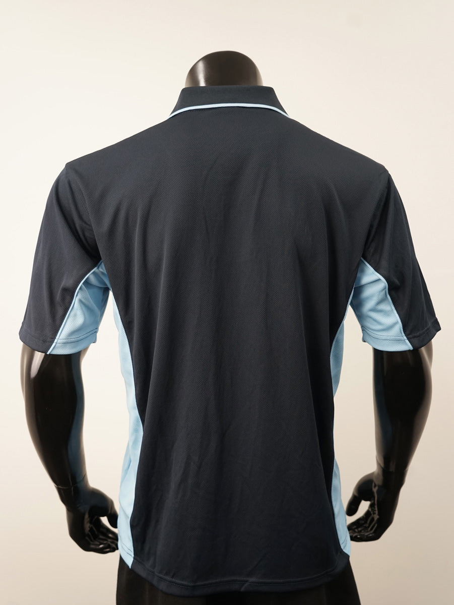 Mens Breezeway Panel Polo detail
