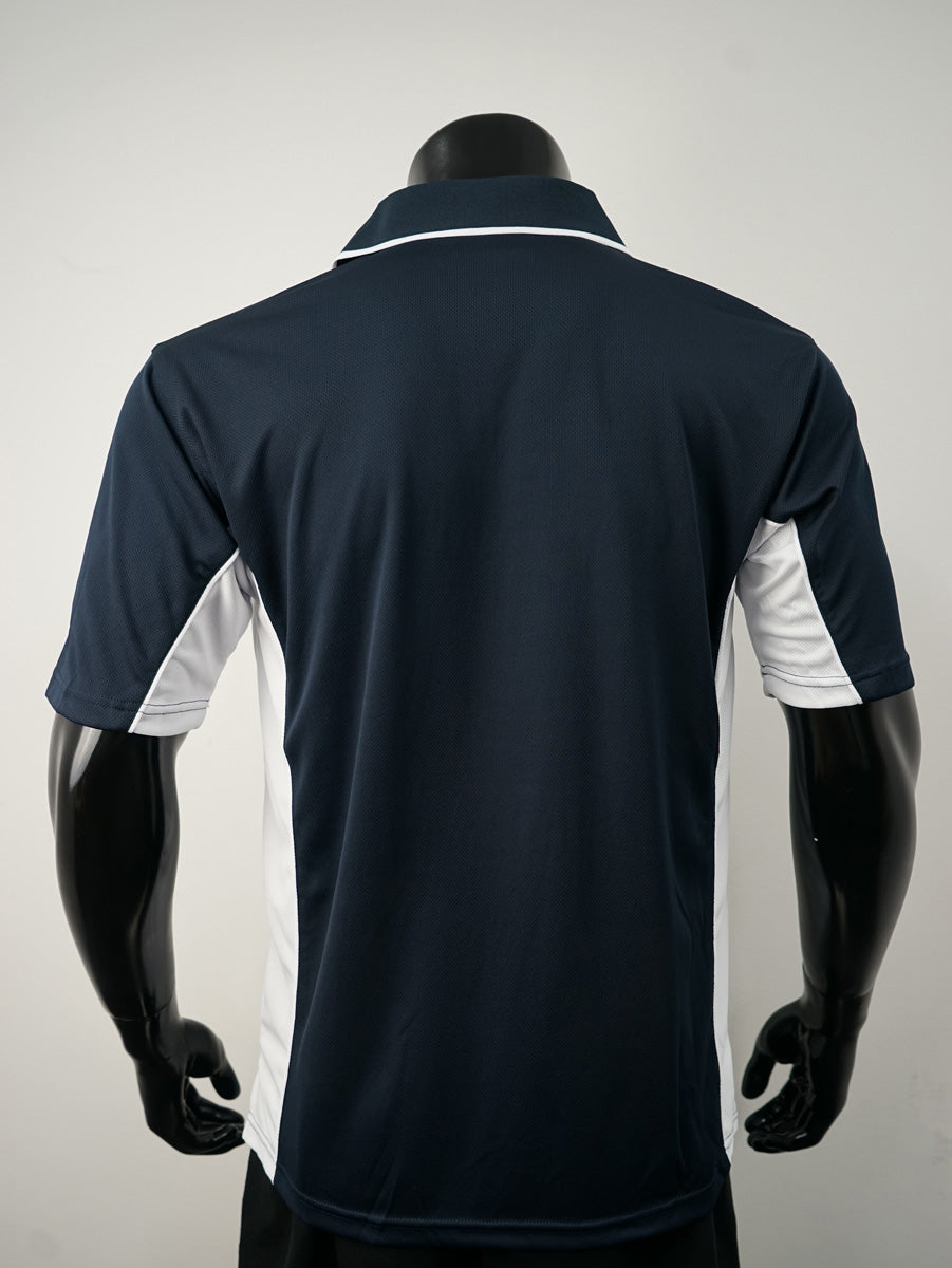 Mens Breezeway Panel Polo detail