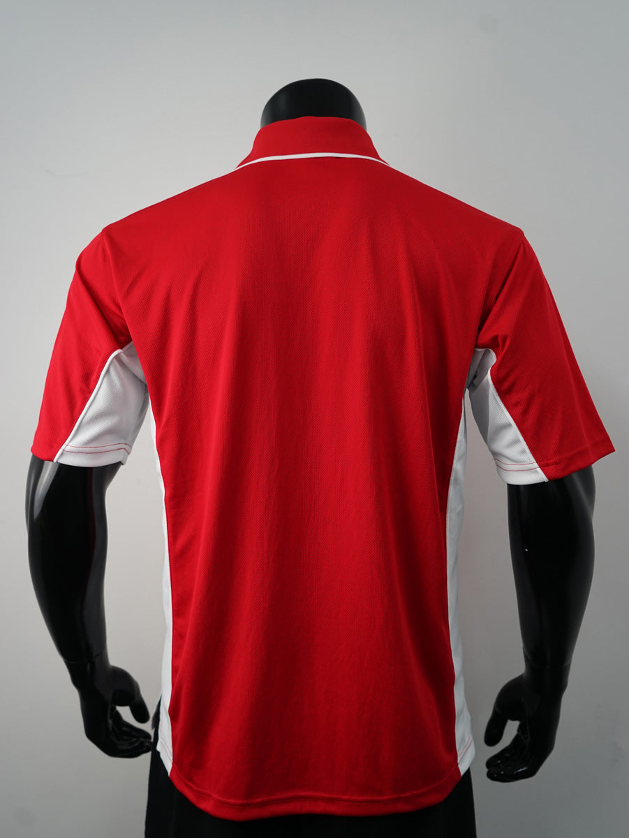 Mens Breezeway Panel Polo detail