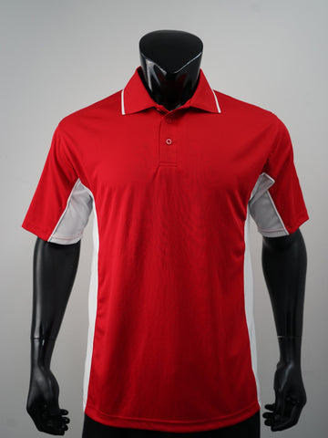 Mens Breezeway Panel Polo detail