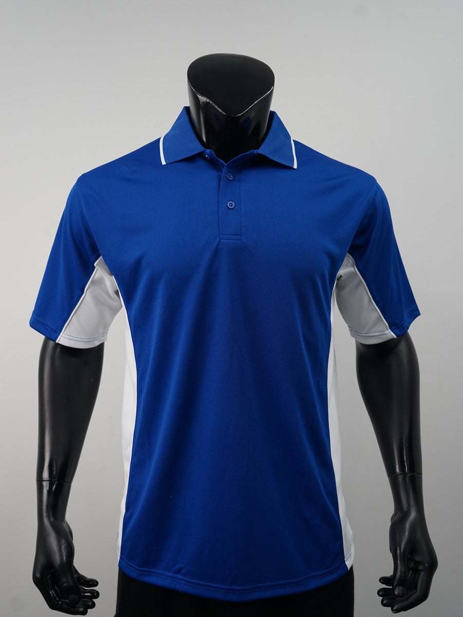 Mens Breezeway Panel Polo detail