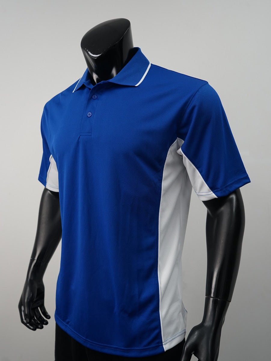 Mens Breezeway Panel Polo detail