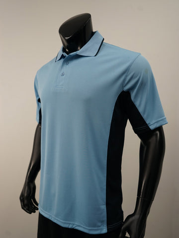 Mens Breezeway Panel Polo detail
