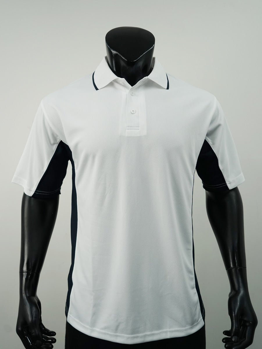 Mens Breezeway Panel Polo detail