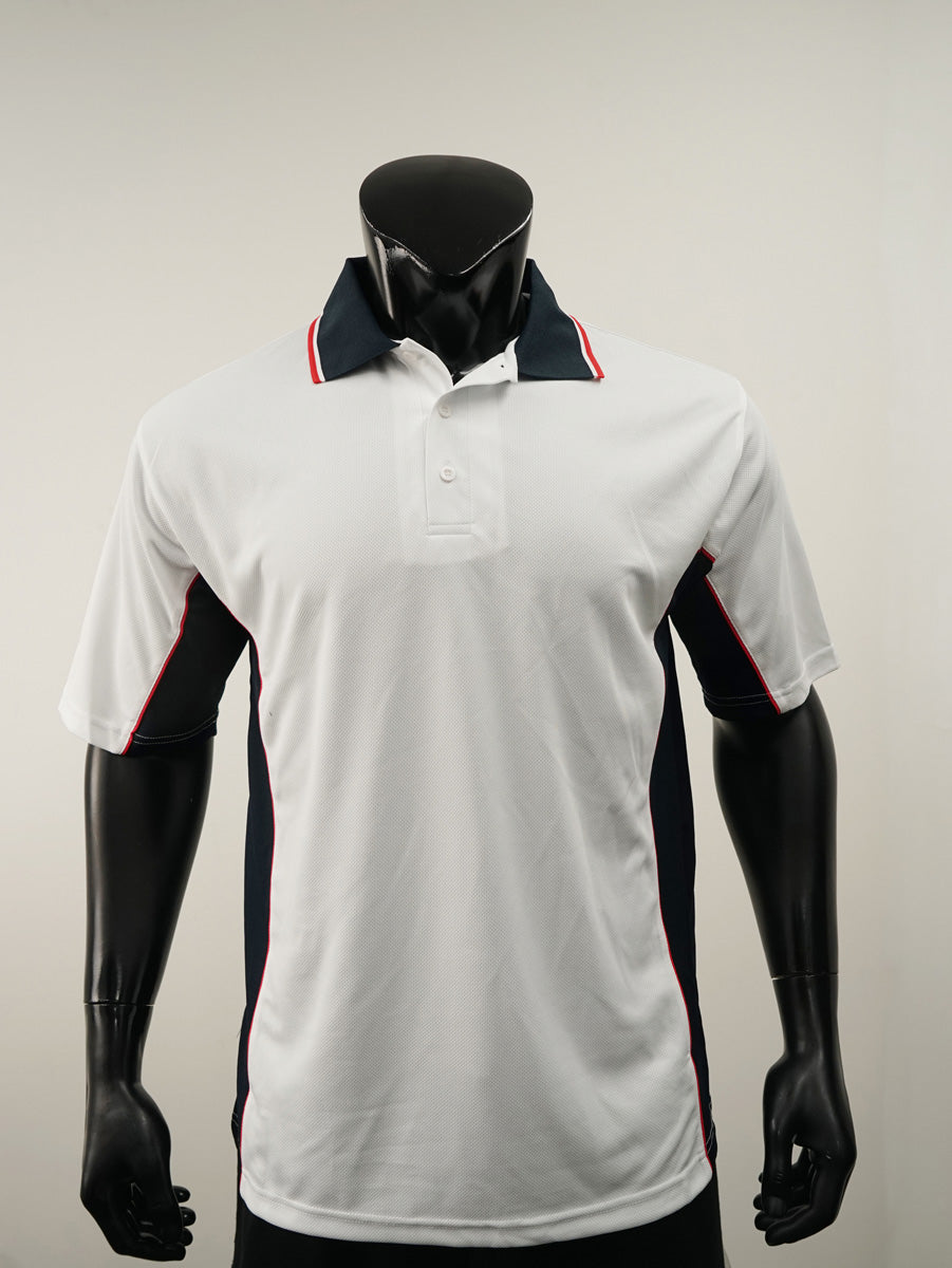 Mens Breezeway Panel Polo detail