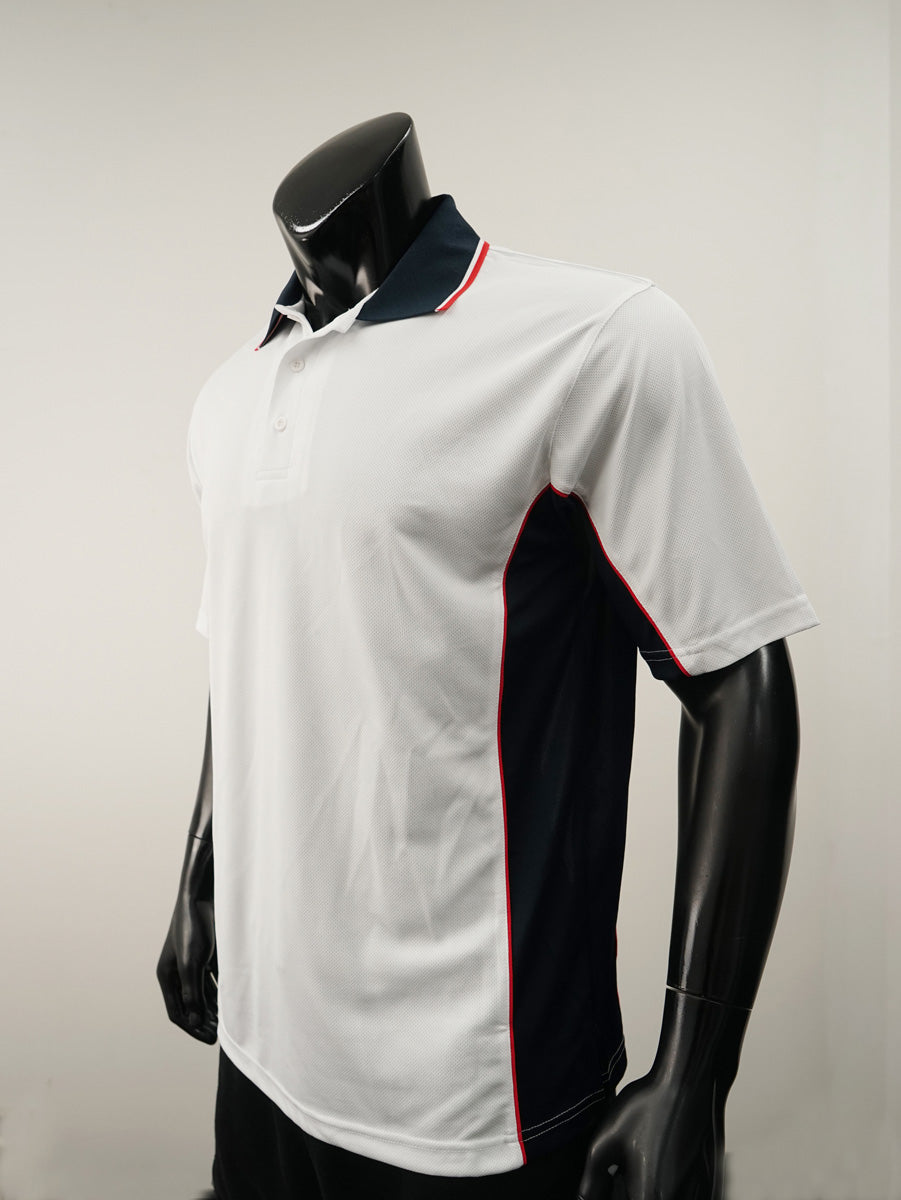 Mens Breezeway Panel Polo detail