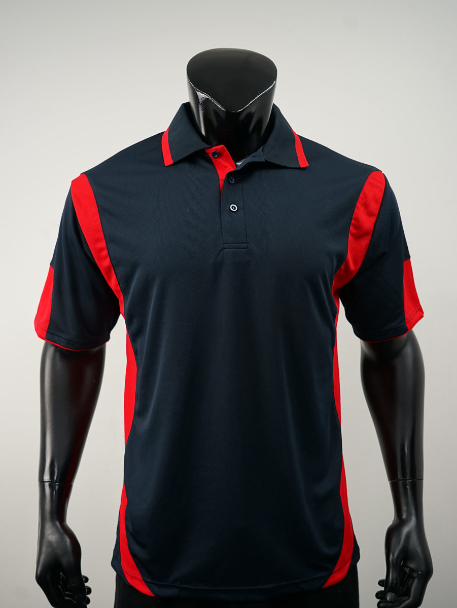Unisex Adults Breezeway Contrast Polo detail