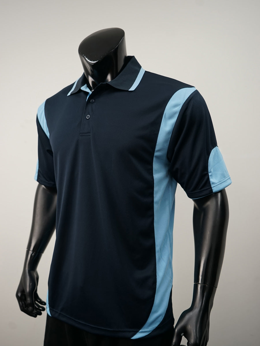 Unisex Adults Breezeway Contrast Polo detail