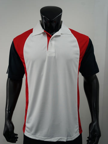 Unisex Adults Breezeway Three Tone Polo detail