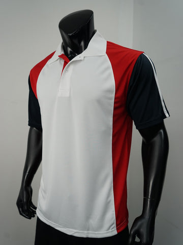 Unisex Adults Breezeway Three Tone Polo detail