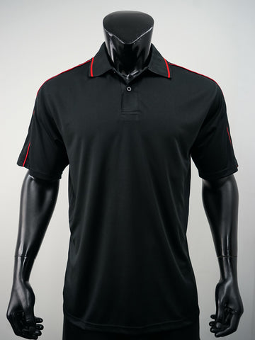 Mens Breezeway Striped Polo detail