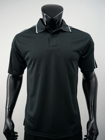 Mens Breezeway Striped Polo detail