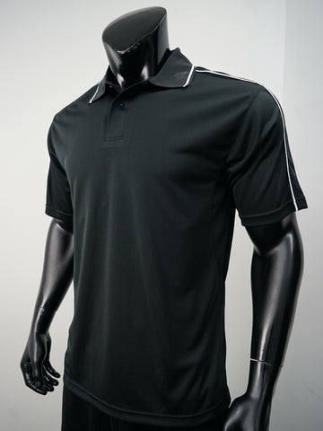 Mens Breezeway Striped Polo detail