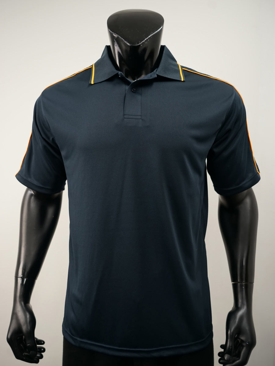 Mens Breezeway Striped Polo detail
