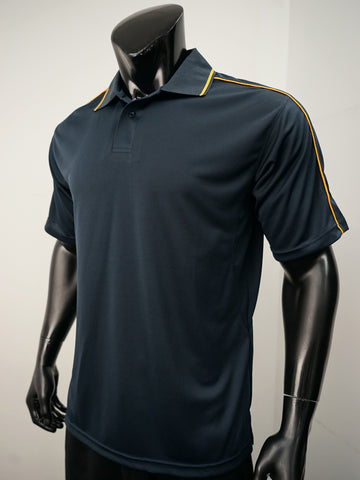 Mens Breezeway Striped Polo detail