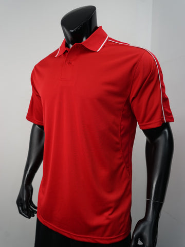 Mens Breezeway Striped Polo detail