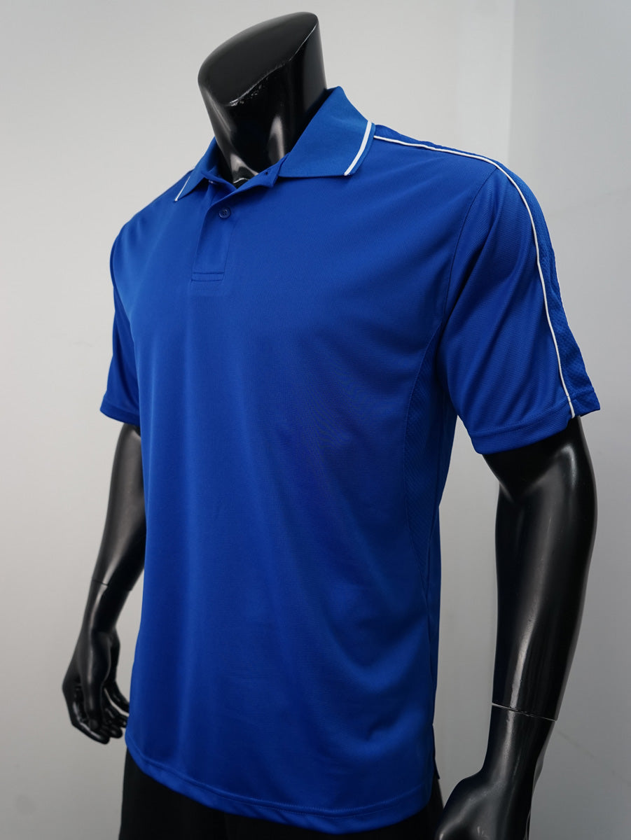 Mens Breezeway Striped Polo detail