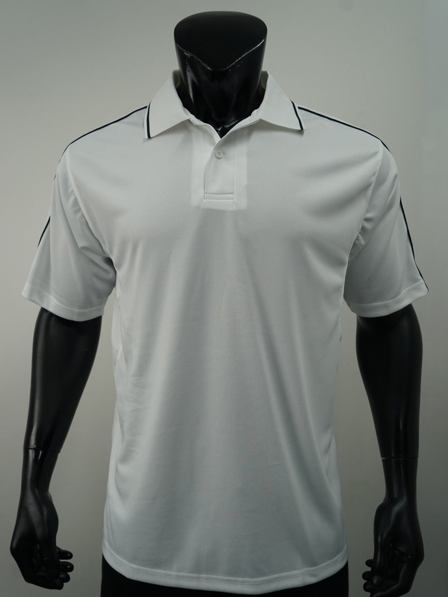 Mens Breezeway Striped Polo detail