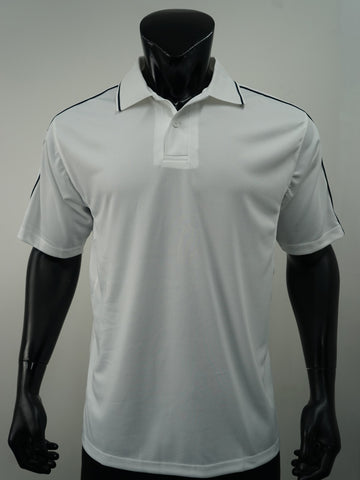 Mens Breezeway Striped Polo detail