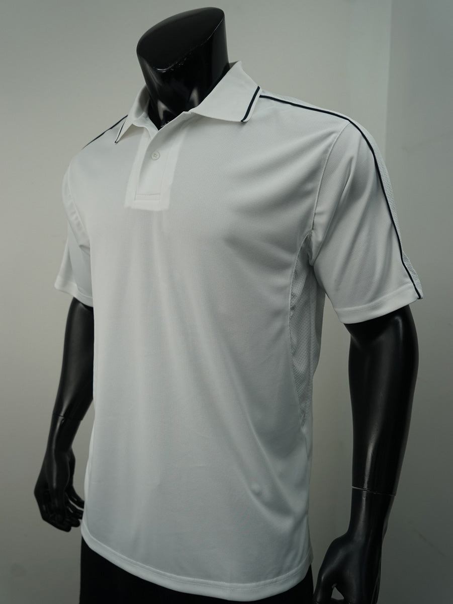 Mens Breezeway Striped Polo detail