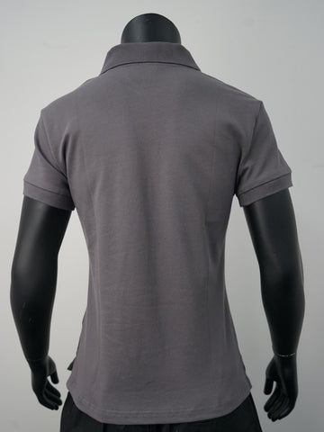 Ladies Pique Knit Fitted Cotton / Spandex Polo detail