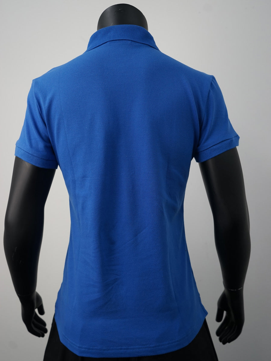 Ladies Pique Knit Fitted Cotton / Spandex Polo detail